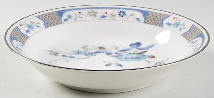 Blue Peony Coupe Soup Bowl by Noritake-1