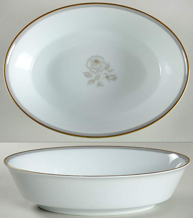 Blair Rose 9" Oval Vegetable Bowl by Noritake-1