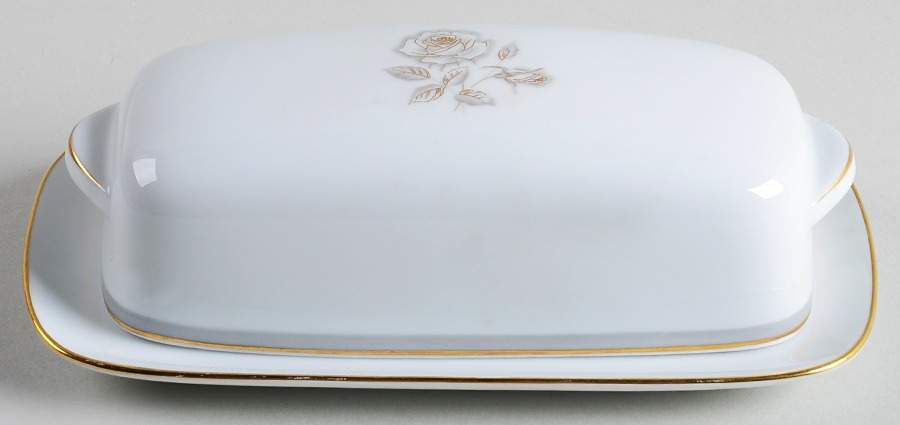 Blair Rose 1/4 Lb Covered Butter by Noritake-1