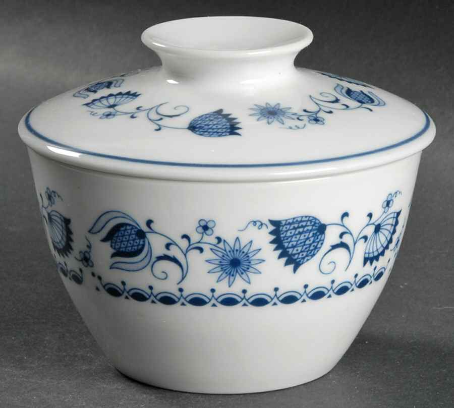 Blue Rhapsody Sugar Bowl & Lid by Noritake-1