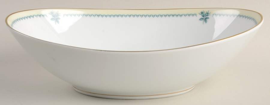 Blue Rose 10" Oval Vegetable Bowl by Noritake-1