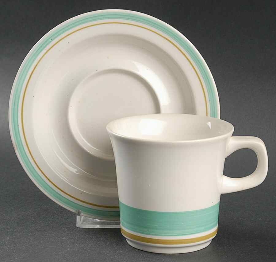 Blue Sky Flat Cup & Saucer Set by Noritake-1