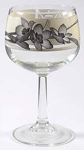Black Tango Glassware Goblet by Noritake-1