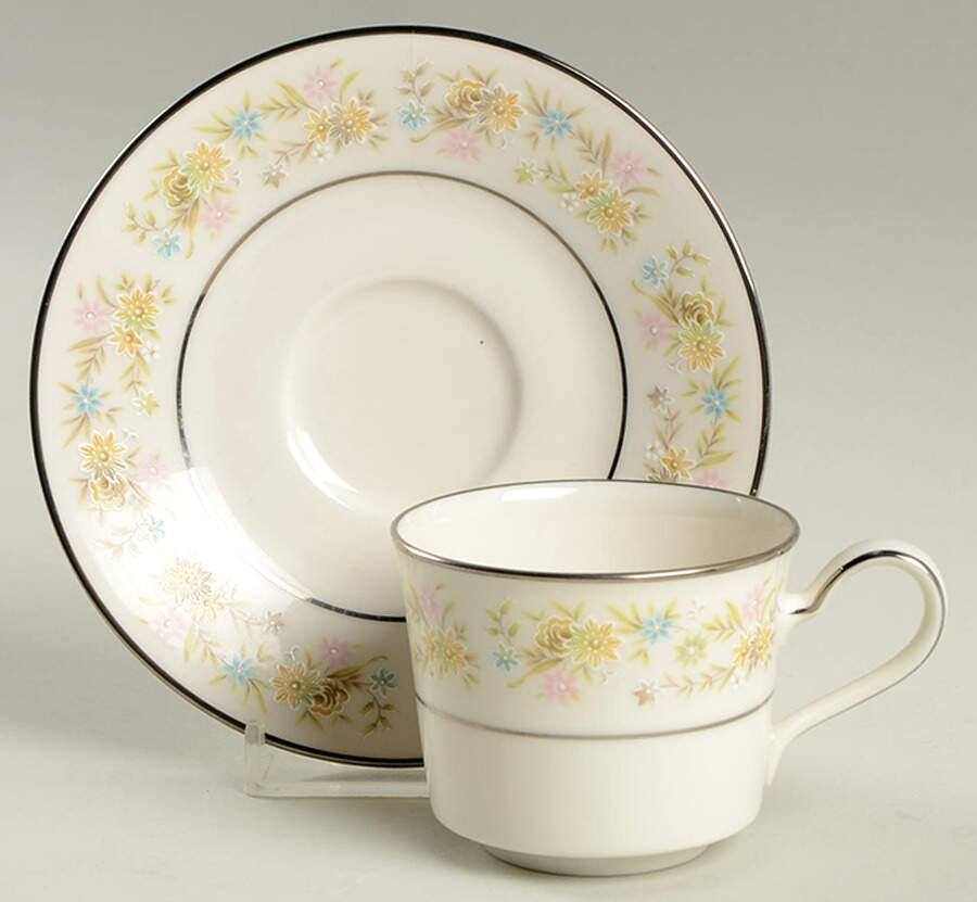 Blossom Time Flat Demitasse Cup & Saucer Set by Noritake-1