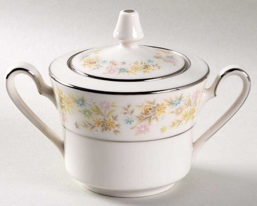 Blossom Time Sugar Bowl & Lid by Noritake-1