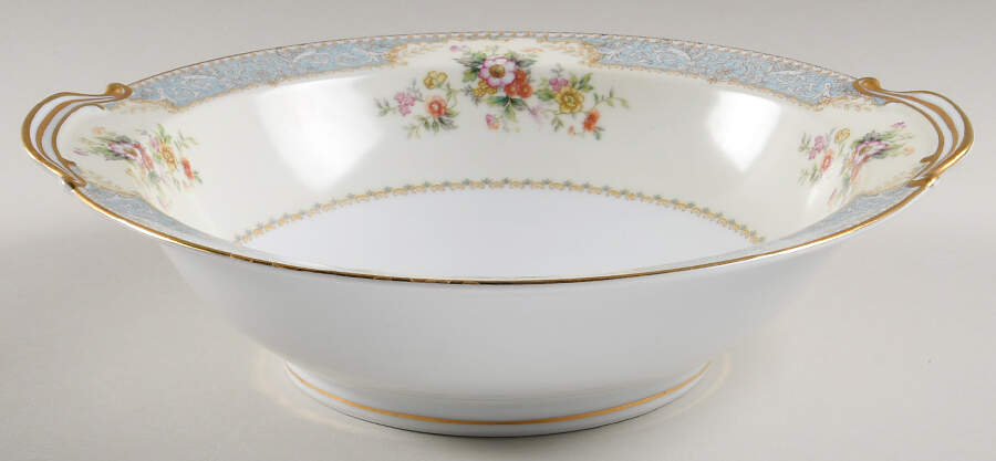 Bluedawn (#622, Rim) 10" Round Vegetable Bowl by Noritake-1