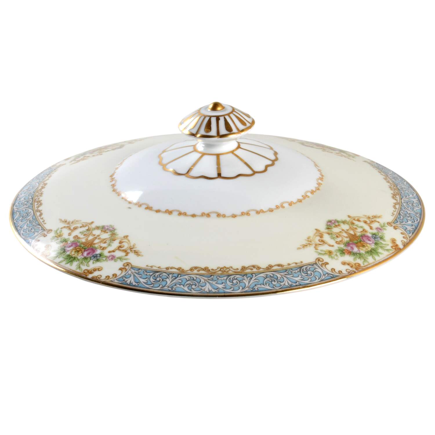 Bluedawn (#622, Rim) Lid for Round Vegetable by Noritake-1