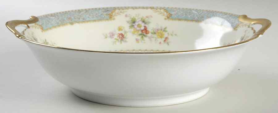 Bluedawn (#622, Rim) 10" Round Vegetable Bowl by Noritake-1