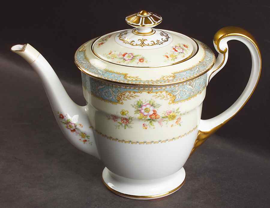 Bluedawn (#622, Rim) Teapot & Lid by Noritake-1