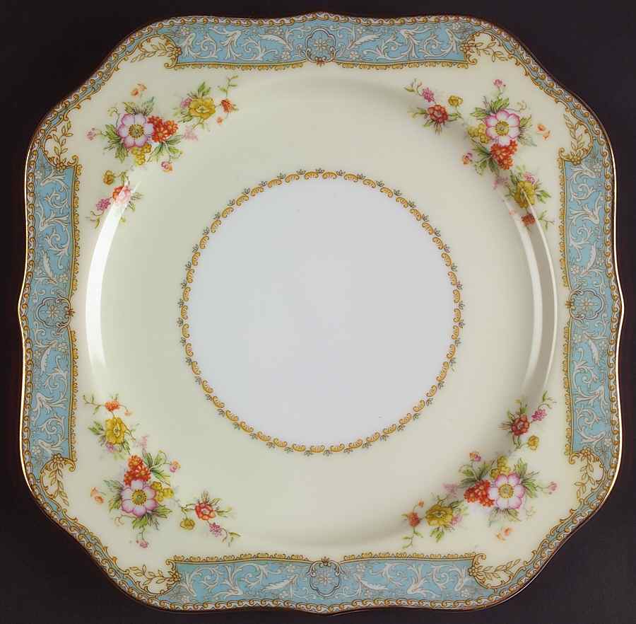 Bluedawn (#622, Rim) Square Salad Plate by Noritake-1