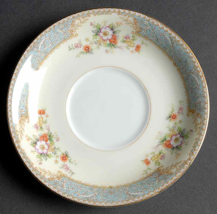 Bluedawn (#622, Rim) Saucer for Footed Cup by Noritake-1