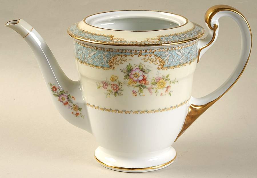 Bluedawn (#622, Rim) Teapot No Lid by Noritake-1