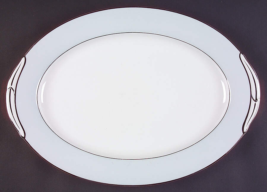 Bluedale 16" Oval Serving Platter by Noritake-1