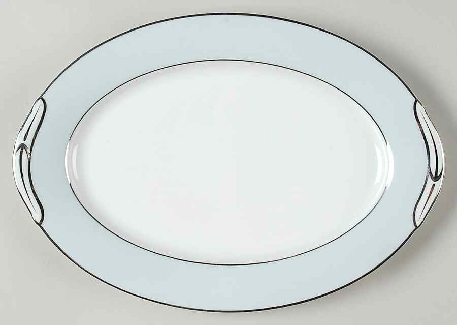 Bluedale 12" Oval Serving Platter by Noritake-1