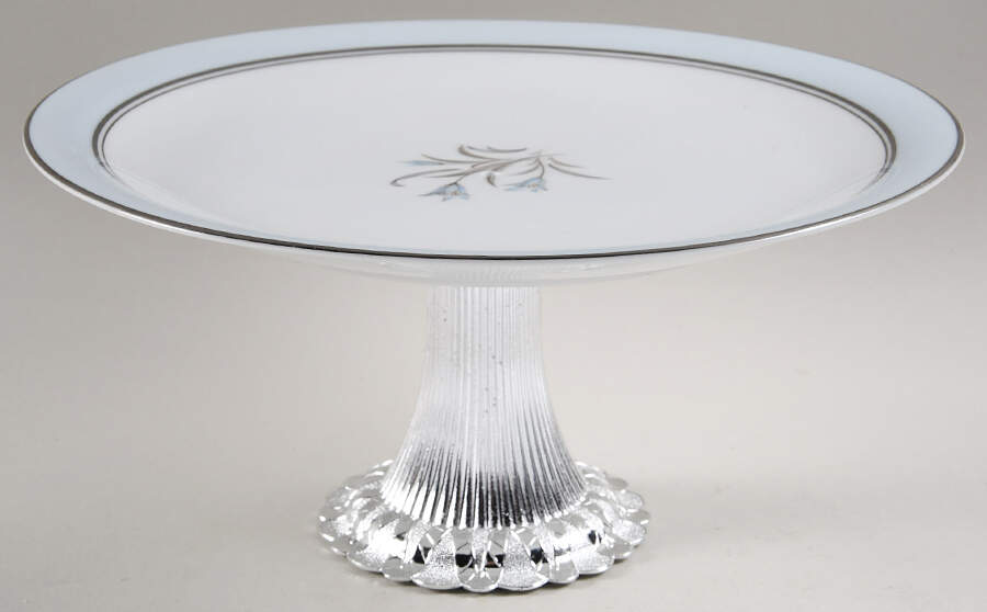 Bluebell Cake Stand with 4"-5" Metal Pedestal  Hc by Noritake-1