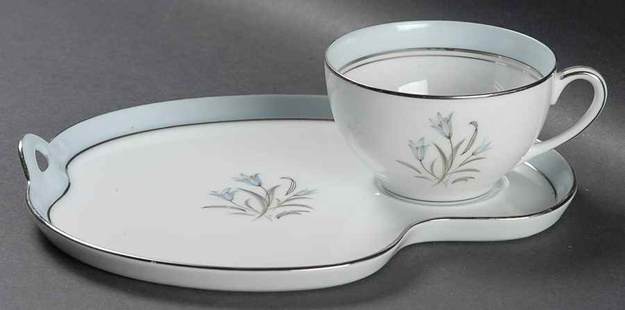 Bluebell Snack Plate & Cup Set by Noritake-1