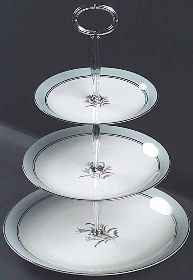 Bluebell 13 7/8"-14 1/4" 3-Tiered Serving Tray(DP,SP,BB) HC by Noritake-1