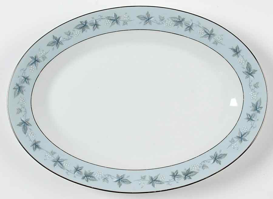 Bluecourt 12" Oval Serving Platter by Noritake-1