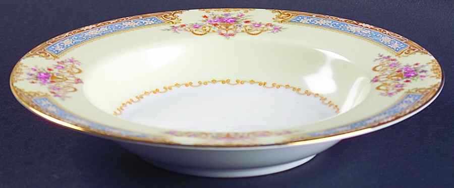 Bluelace Rim Soup Bowl by Noritake-1