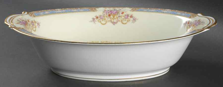 Bluelace 10" Oval Vegetable Bowl by Noritake-1