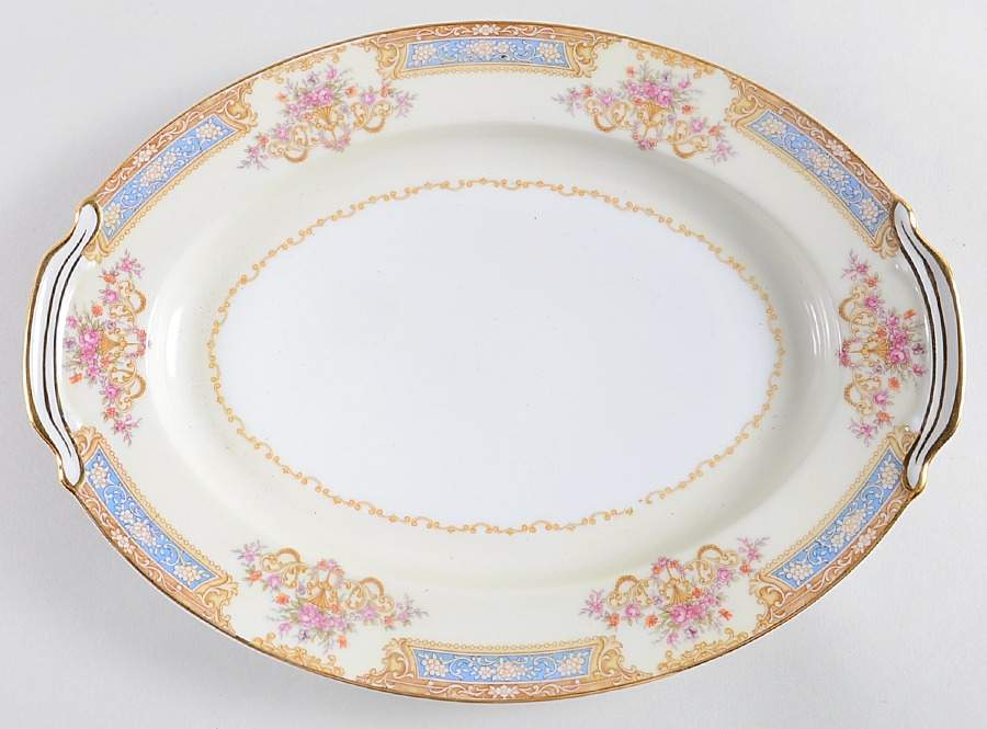 Bluelace 11" Oval Serving Platter by Noritake-1