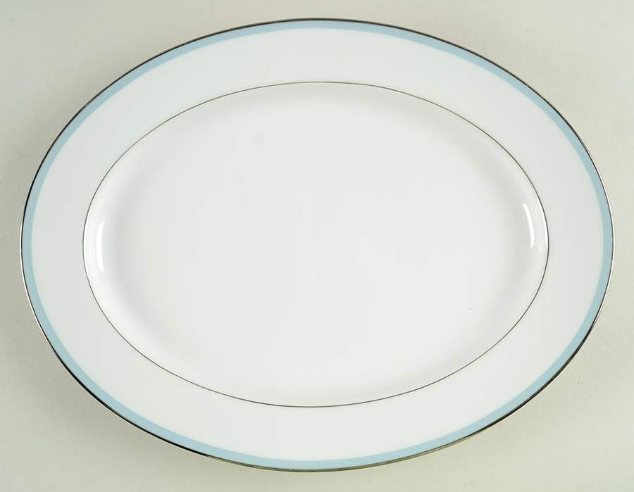 Bluemere 13" Oval Serving Platter by Noritake-1