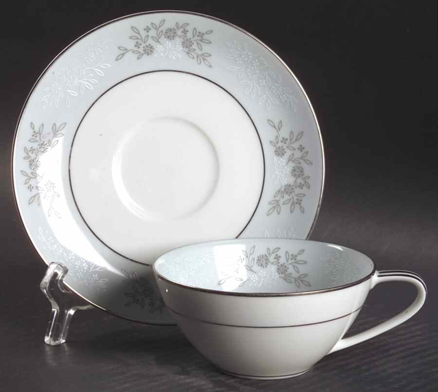 Blueridge Flat Cup & Saucer Set by Noritake-1