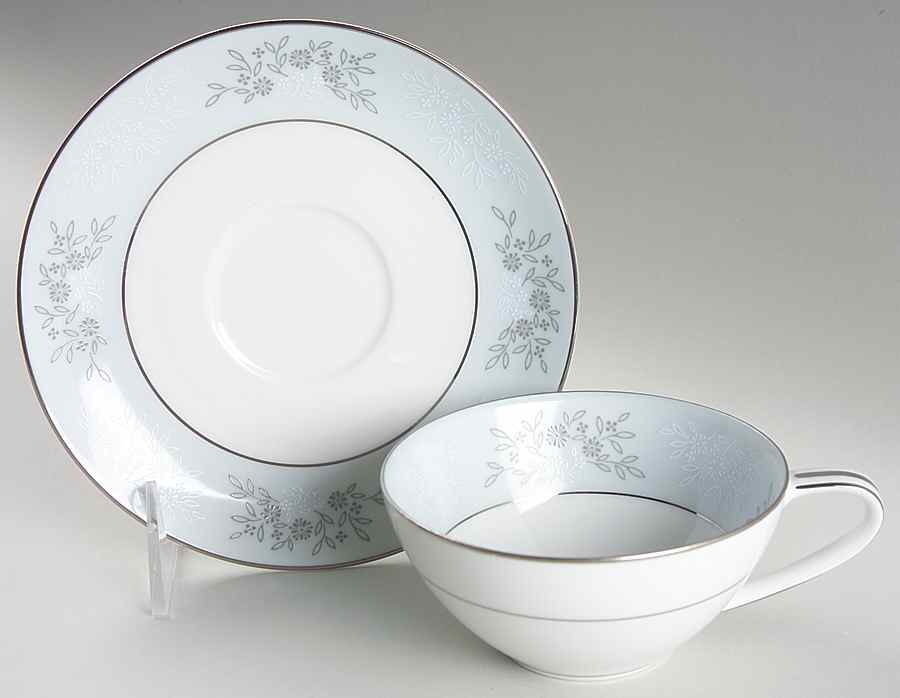 Blueridge Flat Cup & Saucer Set by Noritake-1