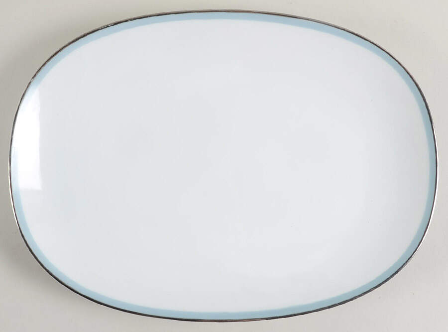 Bluetone 11" Oval Serving Platter by Noritake-1