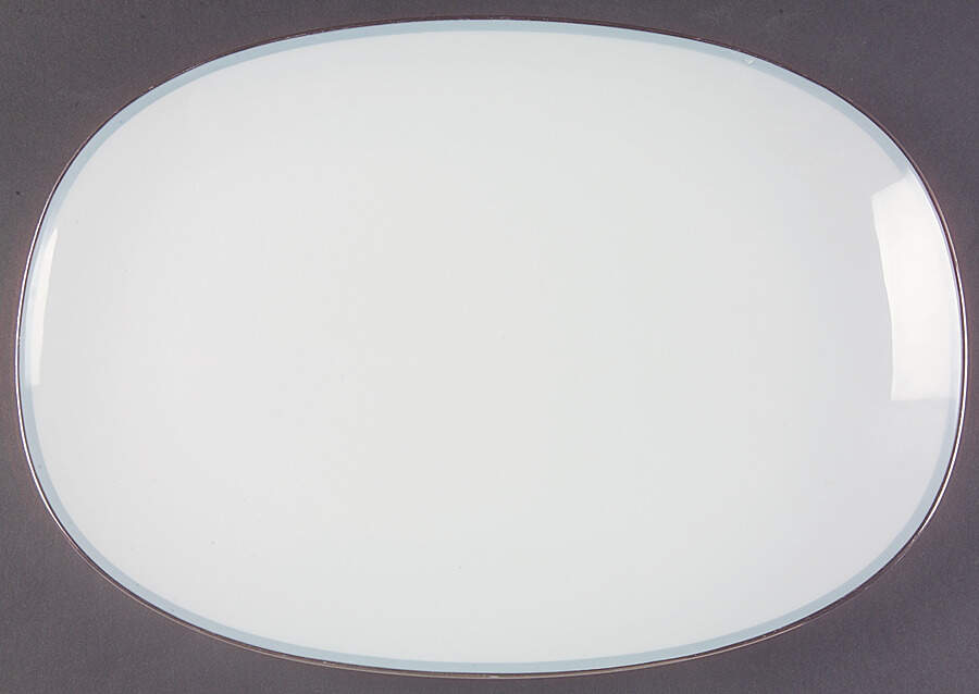 Bluetone 15" Oval Serving Platter by Noritake-1