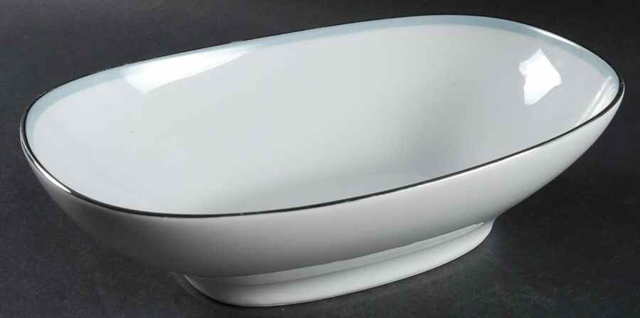 Bluetone 10" Oval Vegetable Bowl by Noritake-1