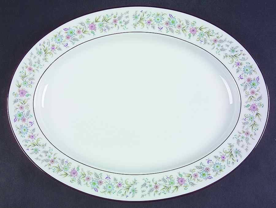 Blythe 13" Oval Serving Platter by Noritake-1