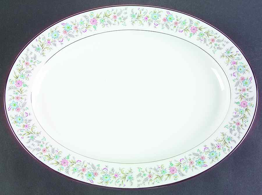 Blythe 16" Oval Serving Platter by Noritake-1