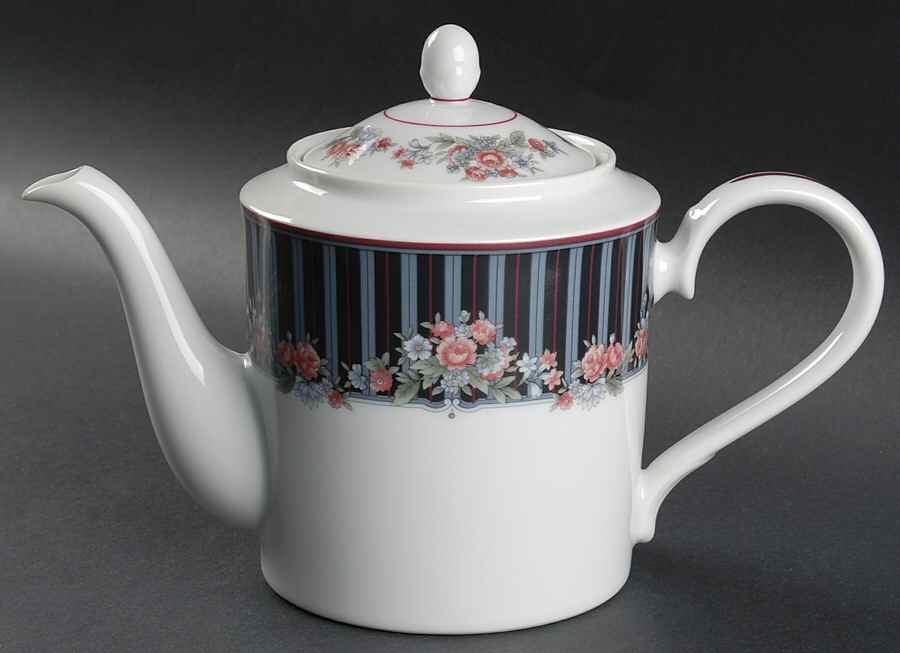 Border Bouquet Teapot & Lid by Noritake-1