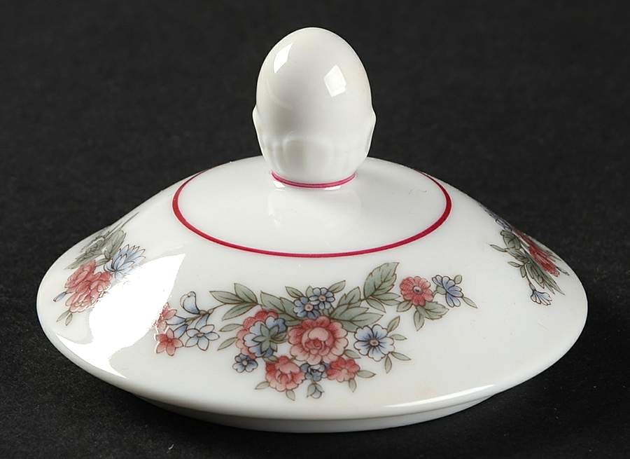 Border Bouquet Lid for Sugar Bowl by Noritake-1