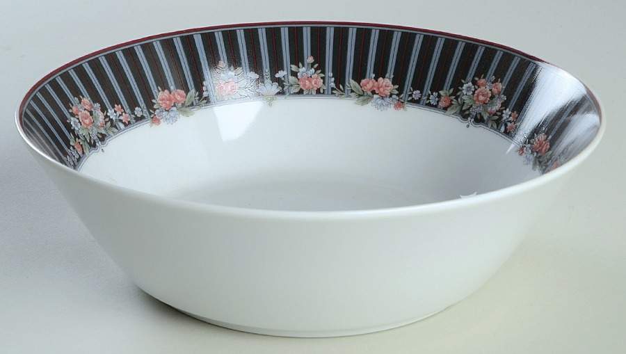 Border Bouquet 8" Round Vegetable Bowl by Noritake-1