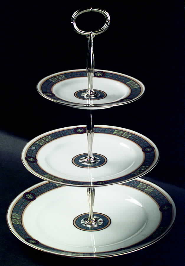 Boliska 13 7/8"-14 1/4" 3-Tiered Serving Tray(DP,SP,BB) HC by Noritake-1