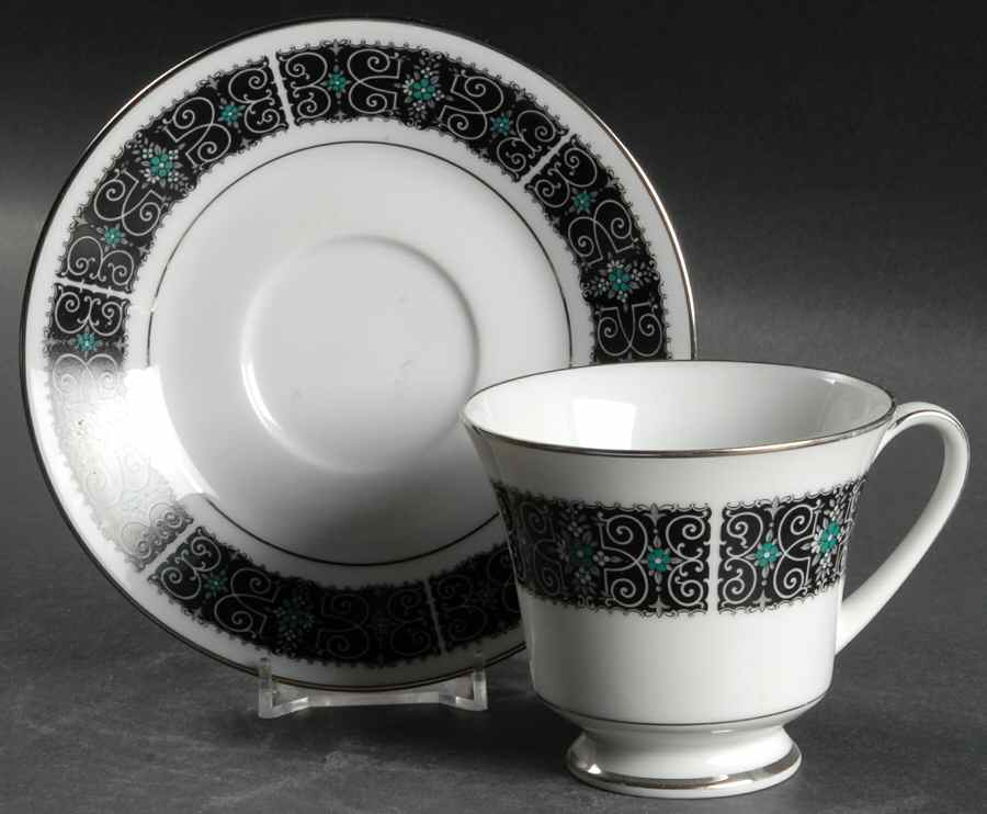 Bolero Footed Cup & Saucer Set by Noritake-1