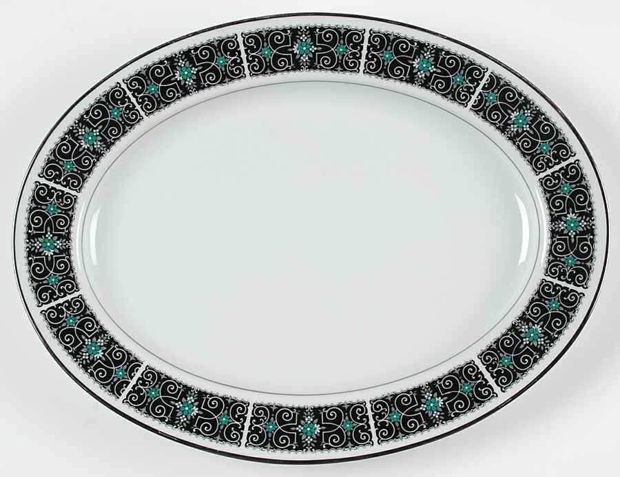Bolero 13" Oval Serving Platter by Noritake-1