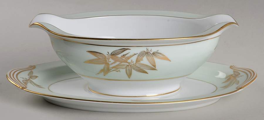 Bonnibelle Gravy Boat with Attached Underplate by Noritake-1