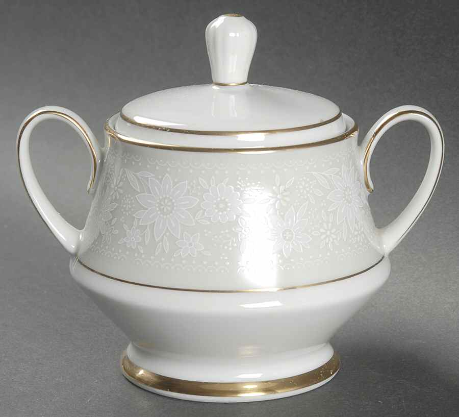 Bonjour Sugar Bowl & Lid by Noritake-1