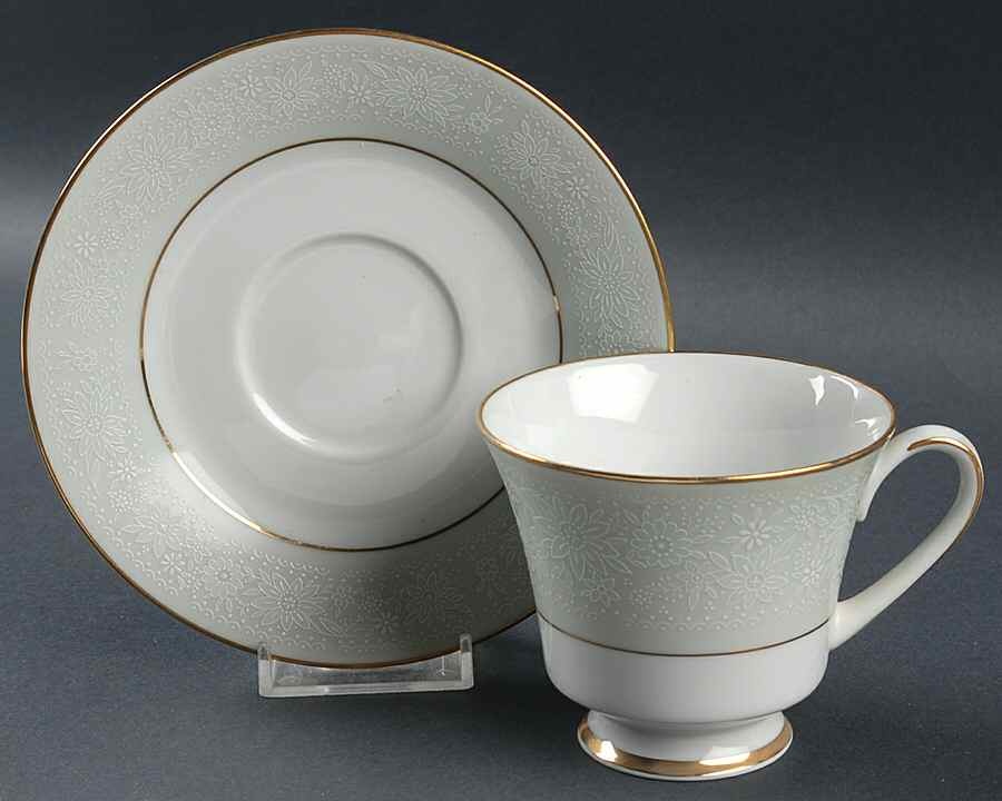 Bonjour Footed Cup & Saucer Set by Noritake-1