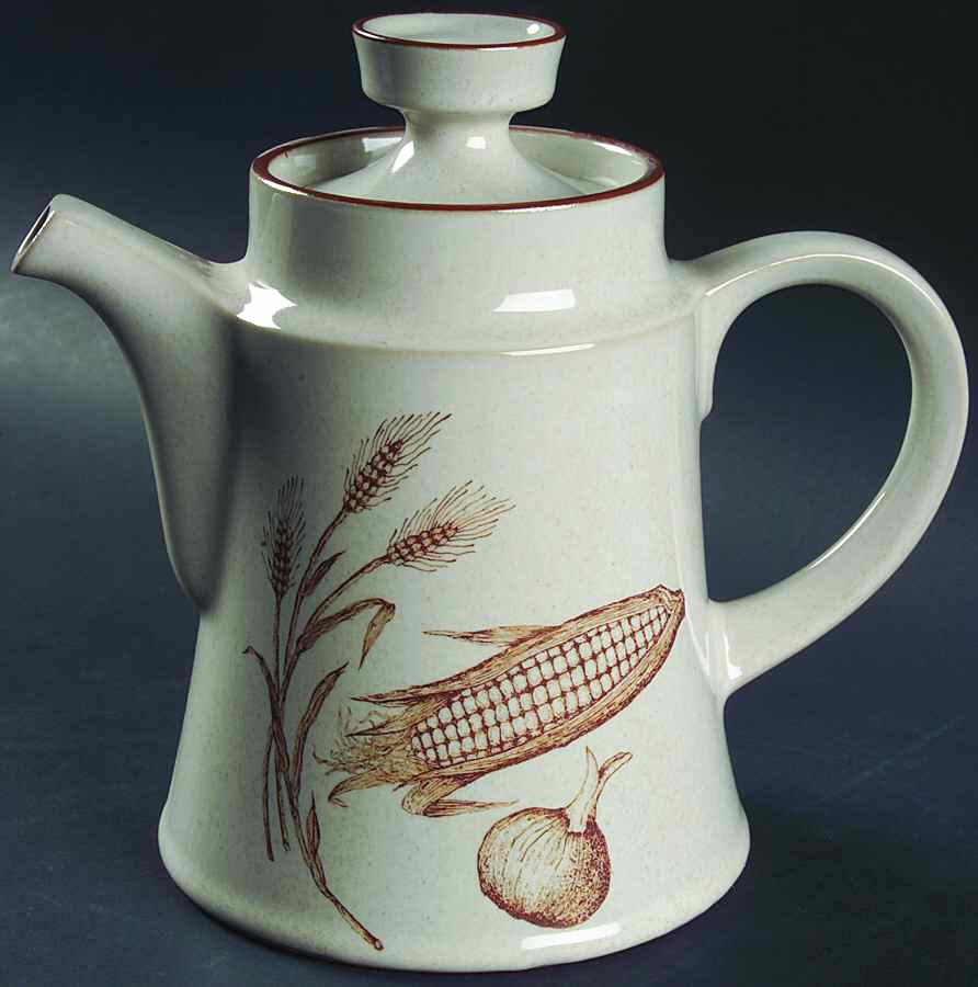 Bounty Tea/Coffee Pot & Lid by Noritake-1