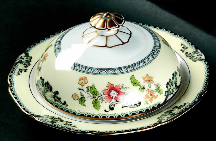 Brangane Round Covered Butter by Noritake-1