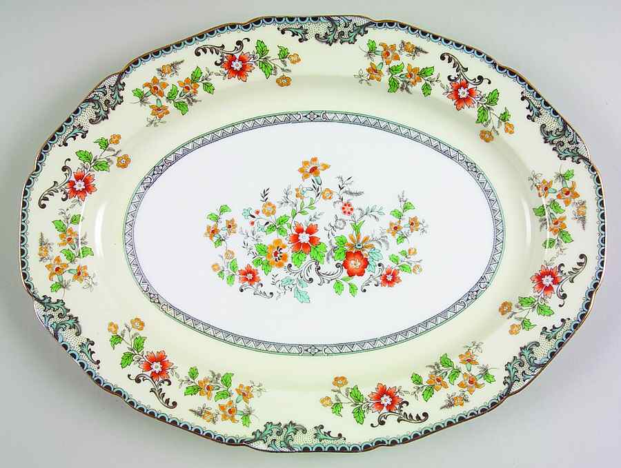 Brangane 13" Oval Serving Platter by Noritake-1