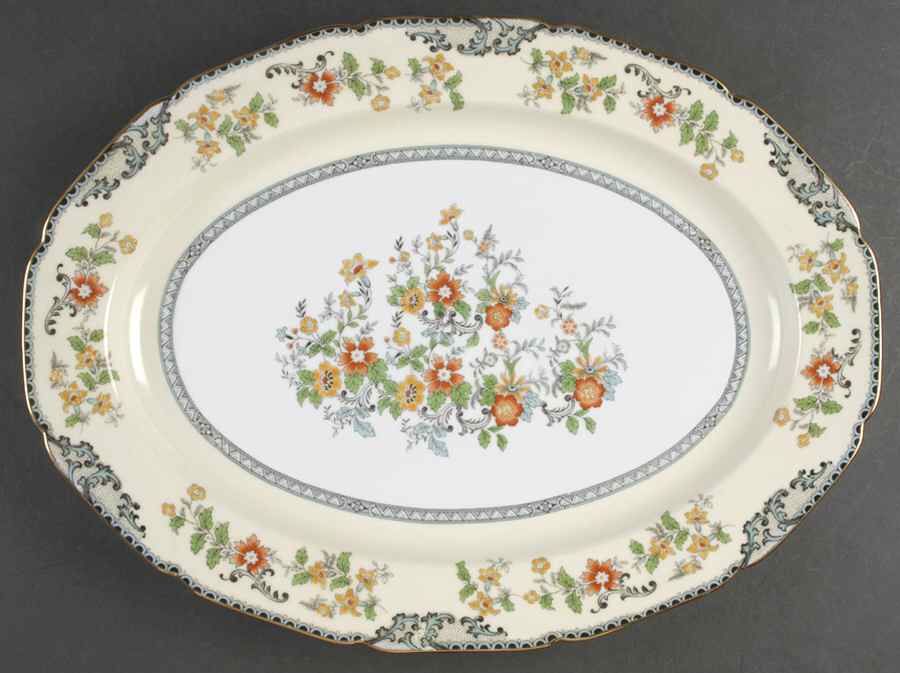Brangane 16" Oval Serving Platter by Noritake-1