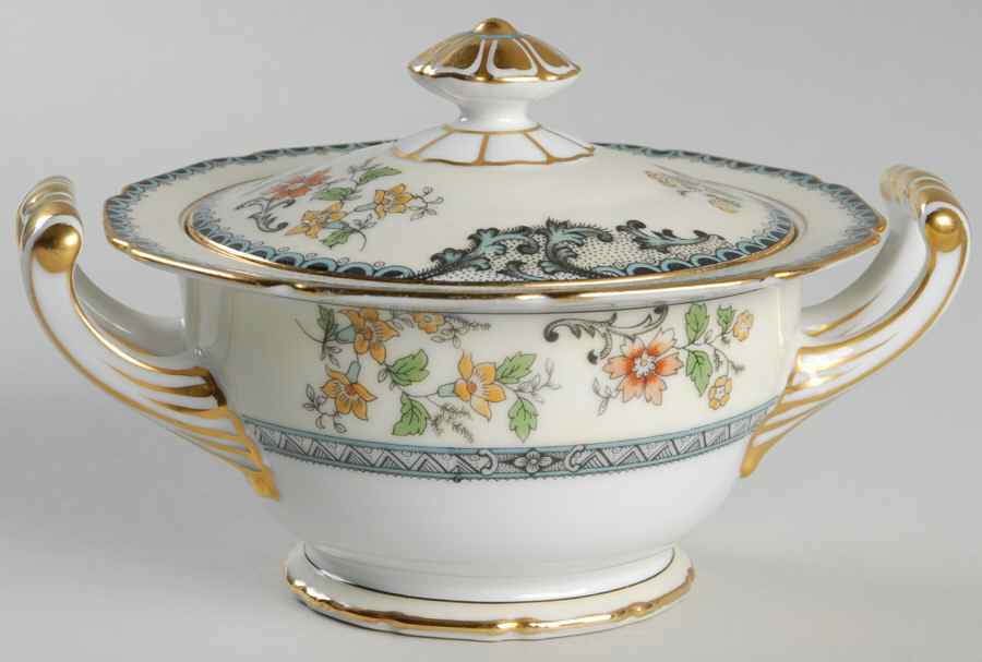 Brangane Sugar Bowl & Lid by Noritake-1