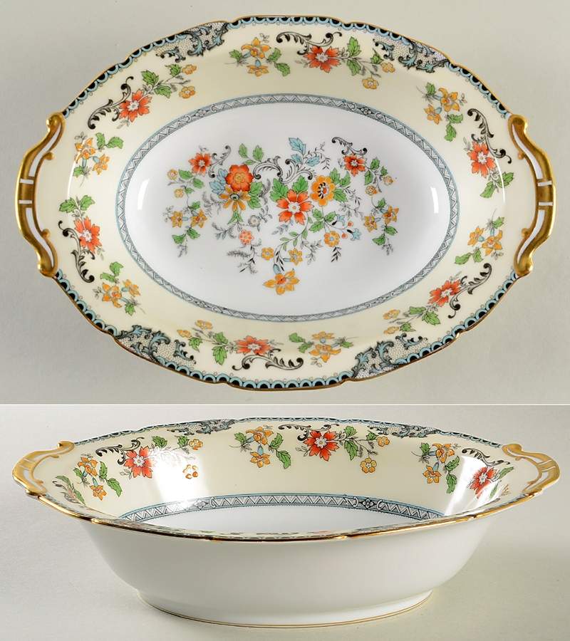 Brangane 10" Oval Vegetable Bowl by Noritake-1