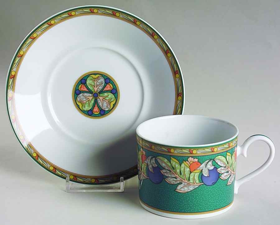 Brandywine Flat Cup & Saucer Set by Noritake-1