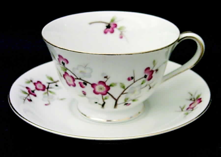 Brenda Footed Cup & Saucer Set by Noritake-1